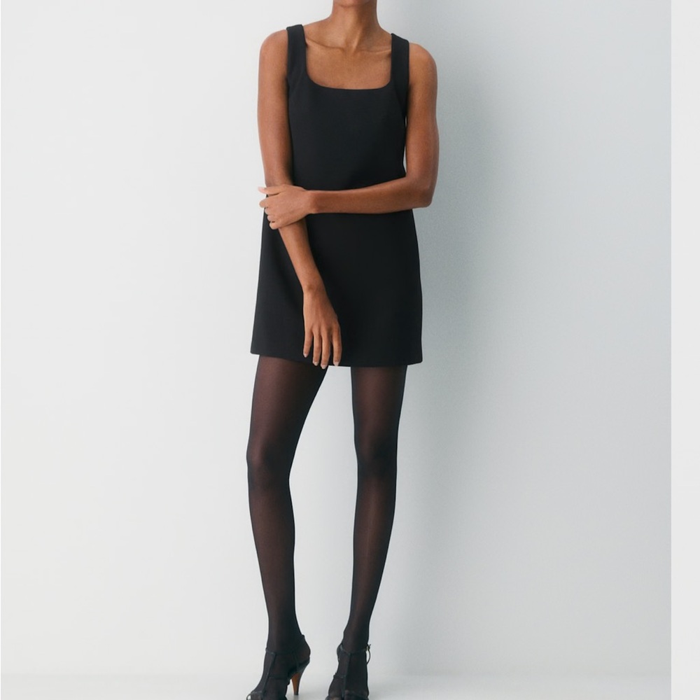 Babaton Classic Navy Mini Dress with Wide Straps